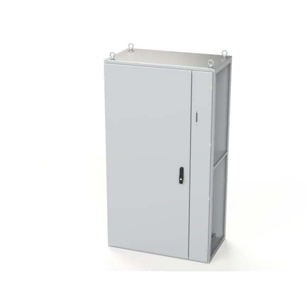 3 Point Latch with Coinproof/Padlocking Swing Handle Electrical Enclosures, 70.87 in H, 22 in D